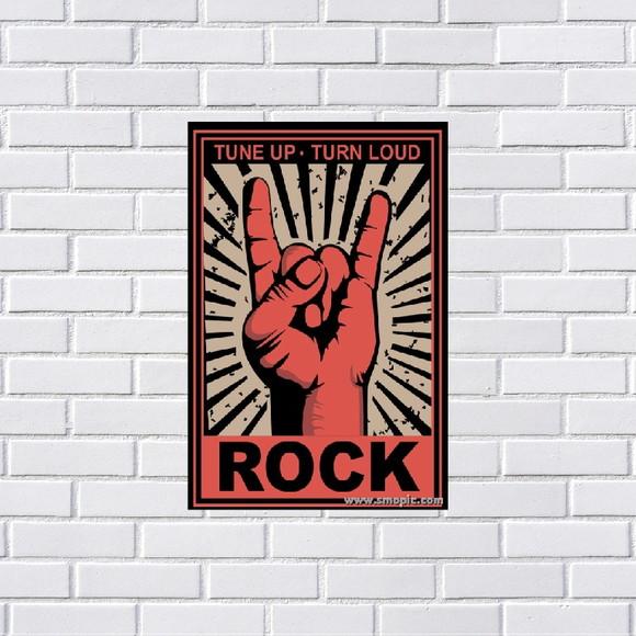 Placa Decorativa Bandas Música 20x30
