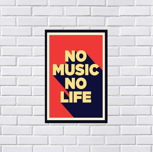 Placa Decorativa Bandas Música 20x30