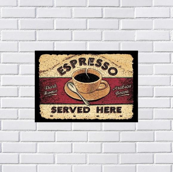 Placa Decorativa café 20x30