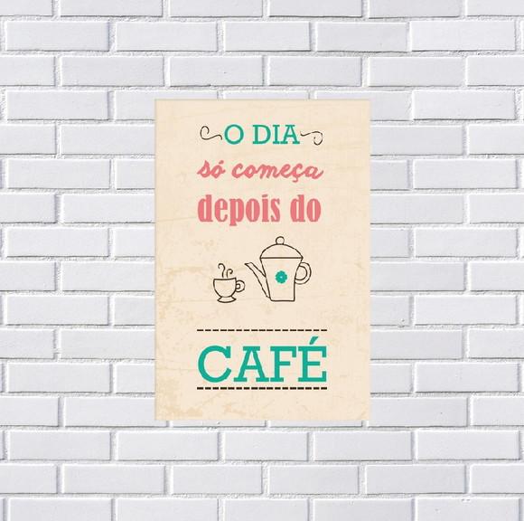 Placa Decorativa café 20x30