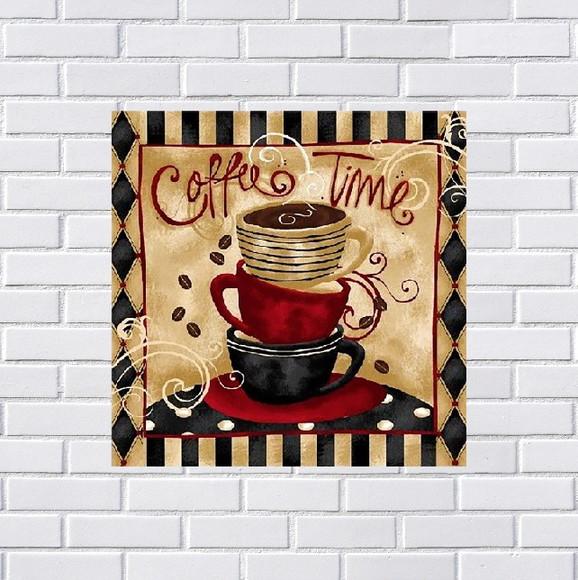 Placa Decorativa café 20x20