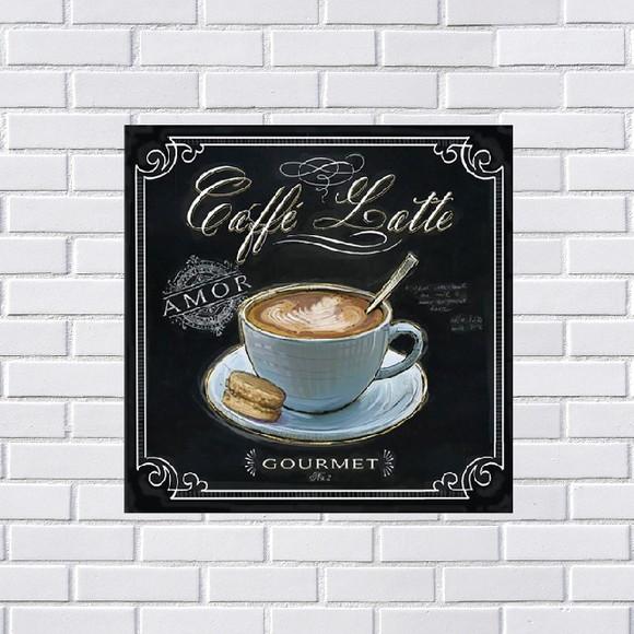 Placa Decorativa café 20x20
