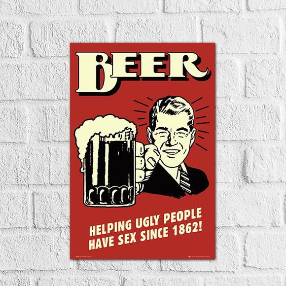 Placa Decorativa Bar Bebidas beer em mdf