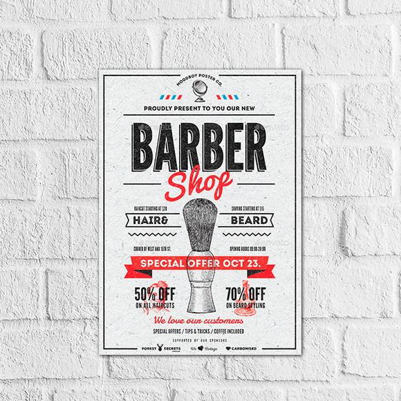Placa Decorativa Barbearia barbeiro barber shop em mdf
