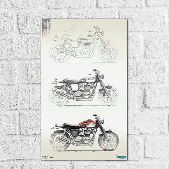 Placa Decorativa carros e motos em mdf 20x30