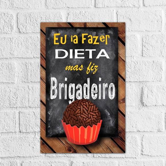 Placas decorativas Frases cozinha em mdf 20x30