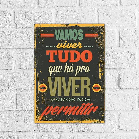 Placas decorativas frases em mdf 20x30