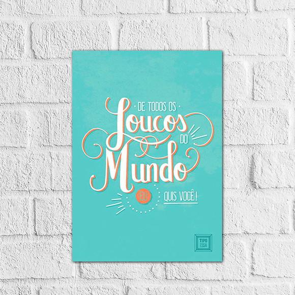 Placas decorativas frases em mdf 20x30