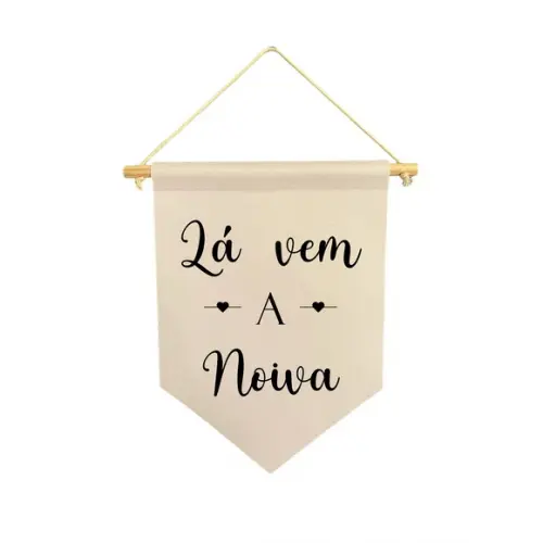 Flamula Decorativa Lá Vem a Noiva