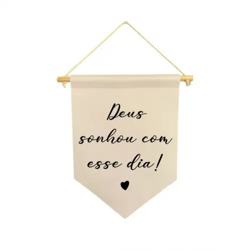 Flamula Decorativa Deus Sonhou com Esse Dia
