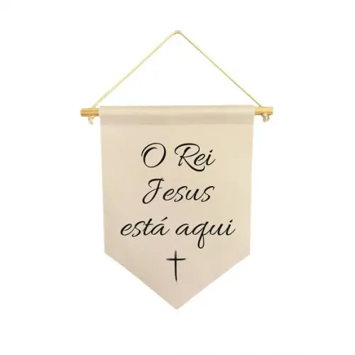 Flamula Decorativa o Rei Jesus Está Aqui