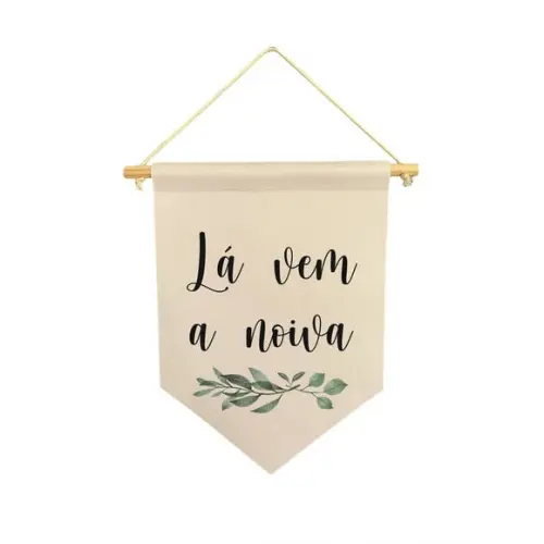 Flamula Decorativa Lá Vem a Noiva