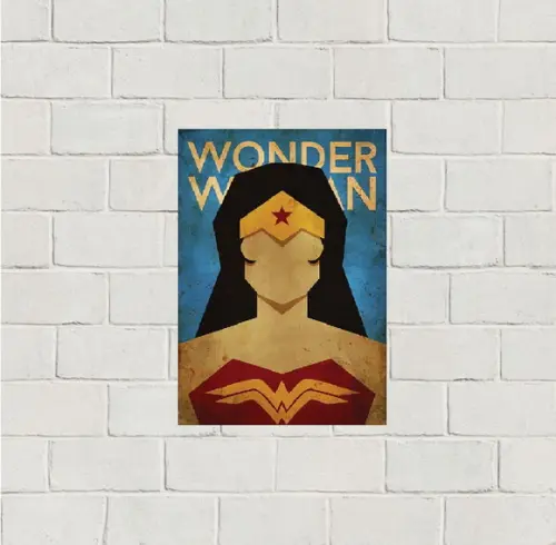 Placa Decorativa Heróis Marvel 20x30