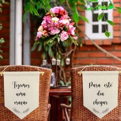 2 Flamulas Decorativas Fizemos Uma Oração pra Este Dia