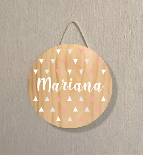 Placa Decoração Infantil Porta Maternidade em mdf