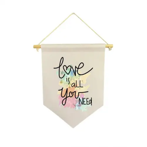 Flamula decorativa frases love is all you need