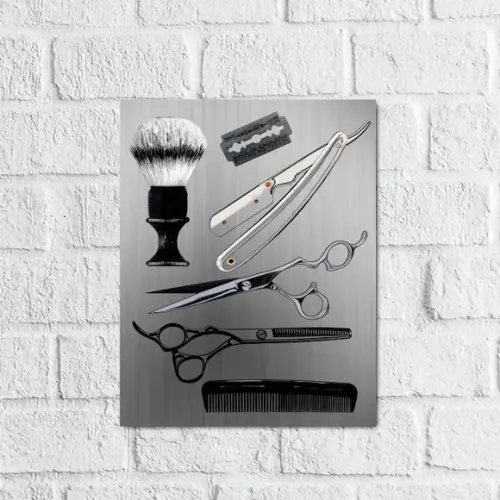 Placa Decorativa Barbearia barbeiro barber shop em mdf
