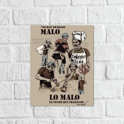 Placa Decorativa Barbearia seu madruga em mdf