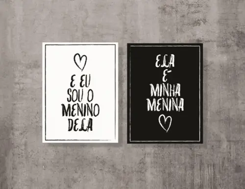 kit com 2 Placas decorativas dia dos namorados em mdf 30x40
