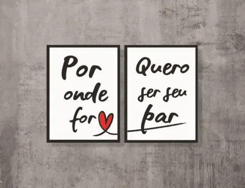 kit com 2 Placa decorativa dia dos namorados por onde for