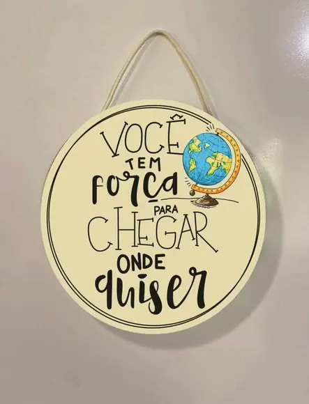 Flamula redonda você tem força para chegar em mdf