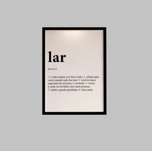 Placa Decorativa lar 30x40