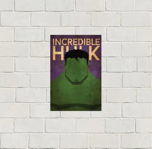 Placa Decorativa heróis Marvel Hulk 20x30