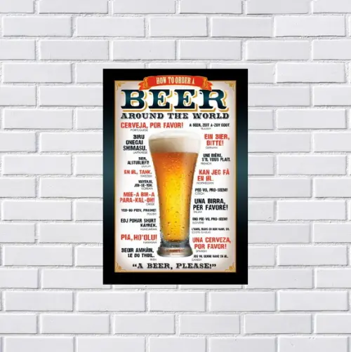 Placa Decorativa Bar Bebidas 20x30