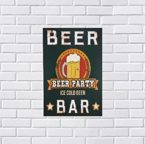 Placa Decorativa Bar Bebidas 20x30
