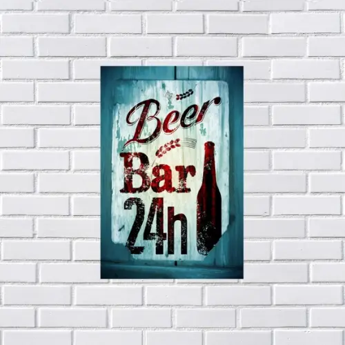 Placa Decorativa Bar Bebidas 20x30