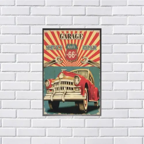 Placa Decorativa carros e motos 20x30