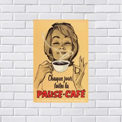 Placa Decorativa café 20x30
