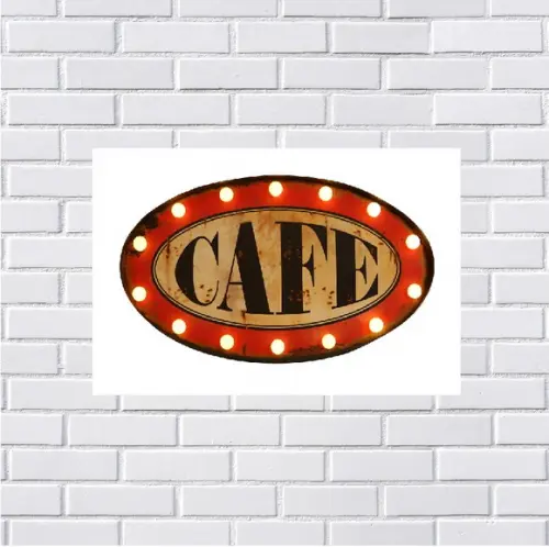 Placa Decorativa café 20x30