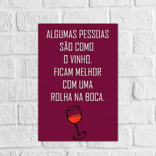 Placa Decorativa Adega Vinhos Frases