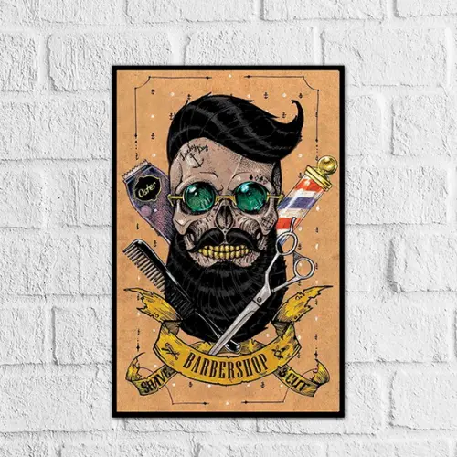 Placa Decorativa Barbearia