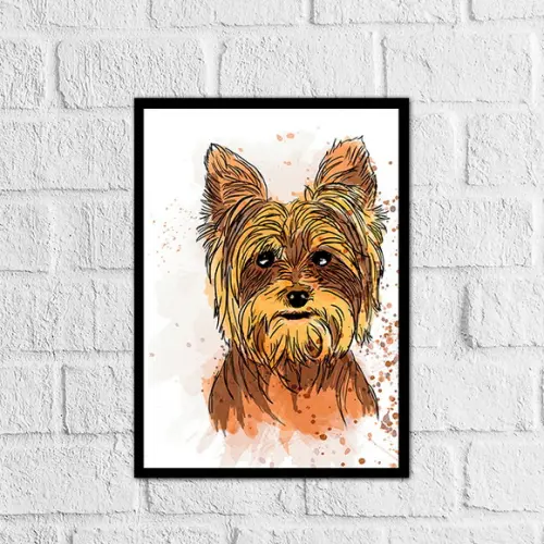 Placa Decorativa cachorro em mdf 20x30