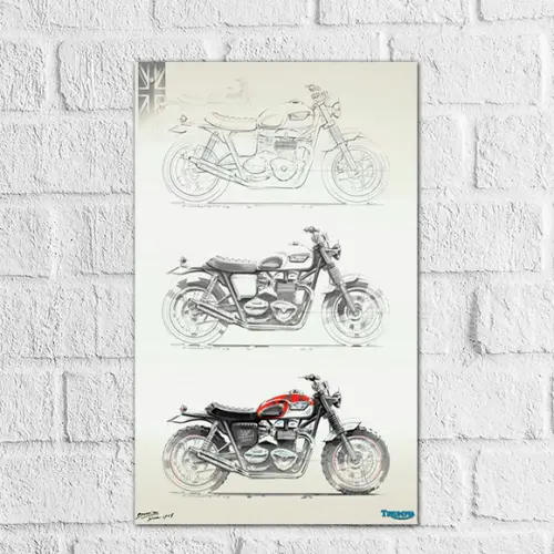 Placa Decorativa carros e motos em mdf 20x30
