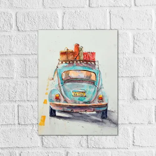 Placa Decorativa carros e motos em mdf 20x30
