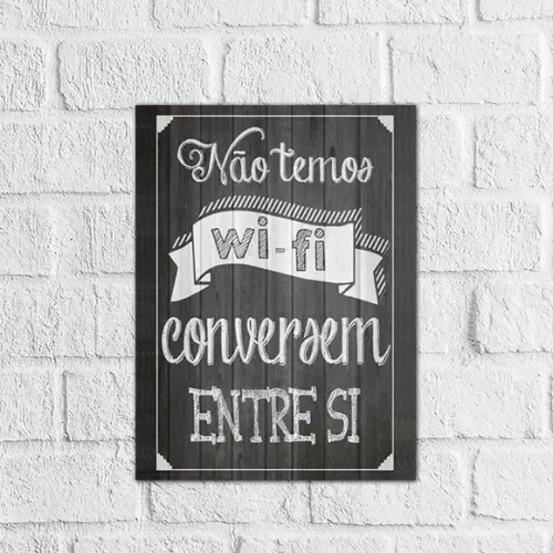 Placas decorativas frases em mdf 20x30