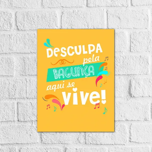 Placas decorativas frases em mdf 20x30