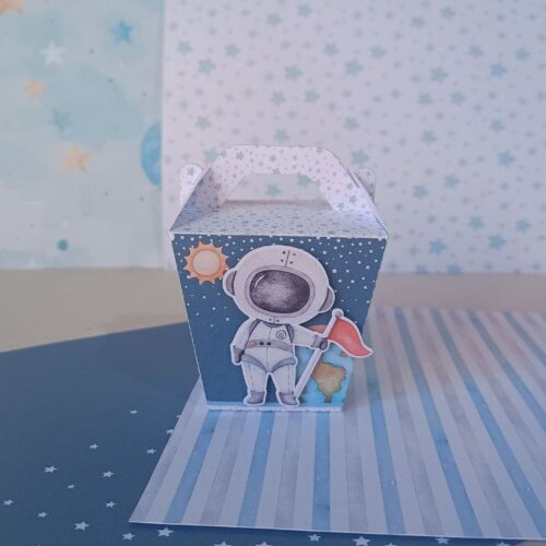 Kit Festa 20 Lembrancinhas Astronauta Menino Pegue e Monte