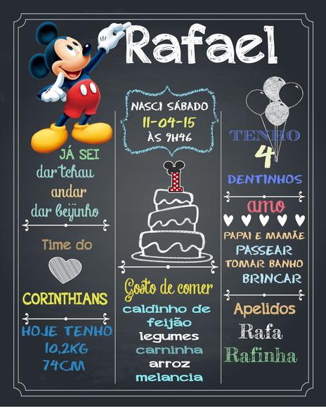 Arte Digital Chalkboard Personalizado