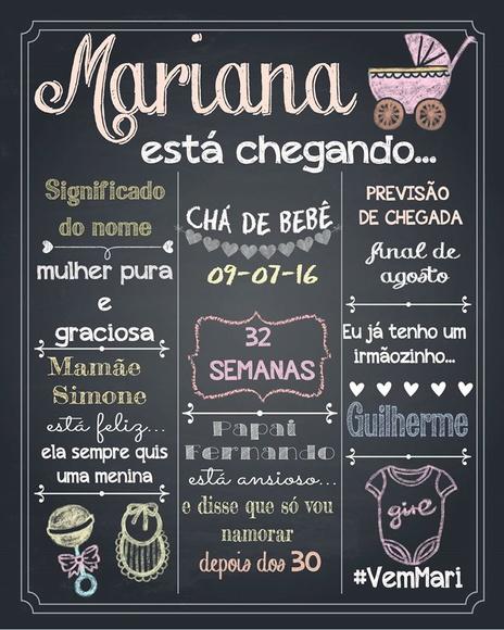 Arte Digital Chalkboard Personalizado