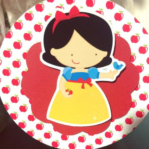 Centro de mesa Branca de Neve