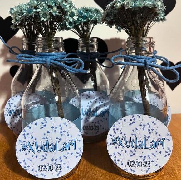 Centro de Mesa Floral Azul