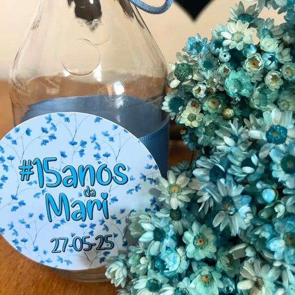 Centro de Mesa Floral Azul