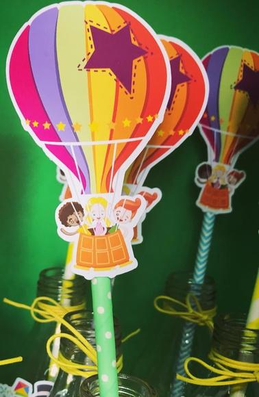 Centro de Mesa Mundo Bita Topper Balão