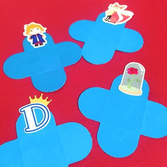 Kit Pequeno Príncipe topper e forminha - 60 itens