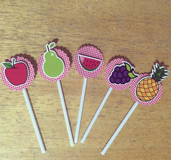 Topper 3d Frutinhas