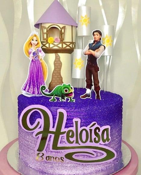 Topper de Bolo 3d Enrolados